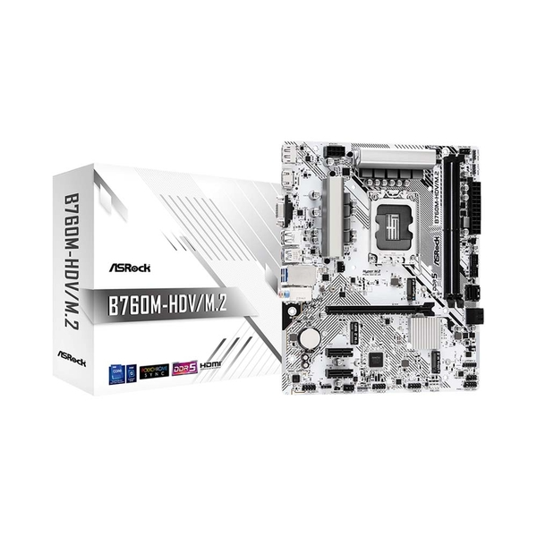 Mainboard Asrock B760M-HDV/M.2 DDR4 White